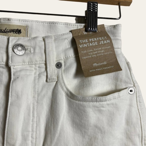 Madewell Women's High Rise Jeans - White - Picture 7 of 13